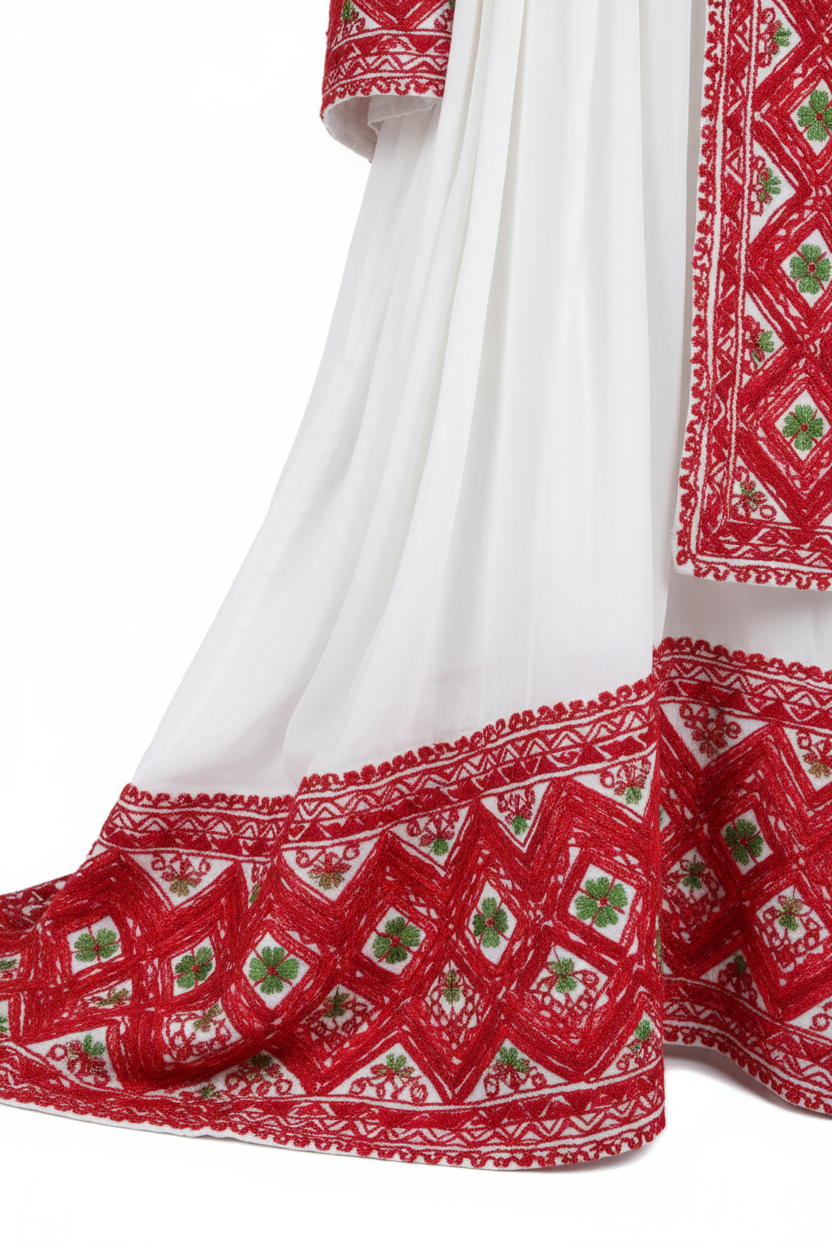 Habesha Kemis embroidery detail close-up